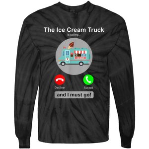 Ice Cream Truck Funny Ice Cream Truck Lover Gift Tie-Dye Long Sleeve Shirt