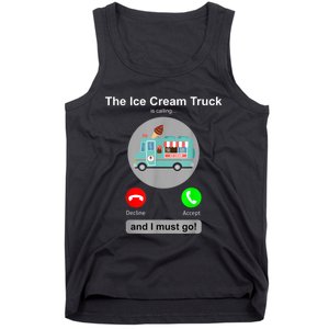 Ice Cream Truck Funny Ice Cream Truck Lover Gift Tank Top