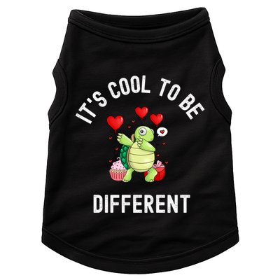 ItS Cool To Be Different Autism Awareness Dabbing Turtle Gift Doggie Tank