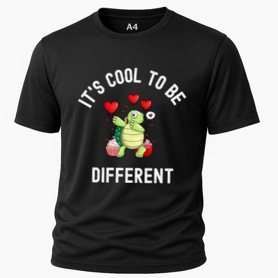 ItS Cool To Be Different Autism Awareness Dabbing Turtle Gift Performance Shirt