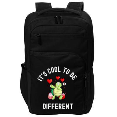 ItS Cool To Be Different Autism Awareness Dabbing Turtle Gift Impact Tech Backpack