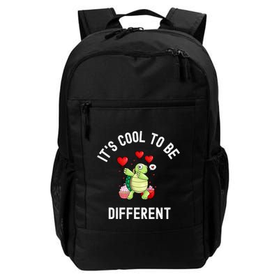 ItS Cool To Be Different Autism Awareness Dabbing Turtle Gift Backpack