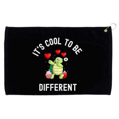 ItS Cool To Be Different Autism Awareness Dabbing Turtle Gift Grommeted Golf Towel