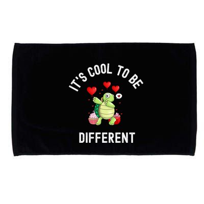 ItS Cool To Be Different Autism Awareness Dabbing Turtle Gift Microfiber Hand Towel