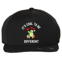 ItS Cool To Be Different Autism Awareness Dabbing Turtle Gift Wool Snapback Cap