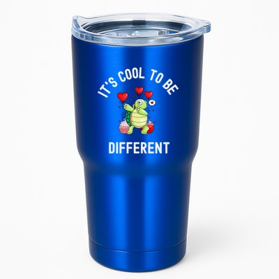 ItS Cool To Be Different Autism Awareness Dabbing Turtle Gift Tumbler