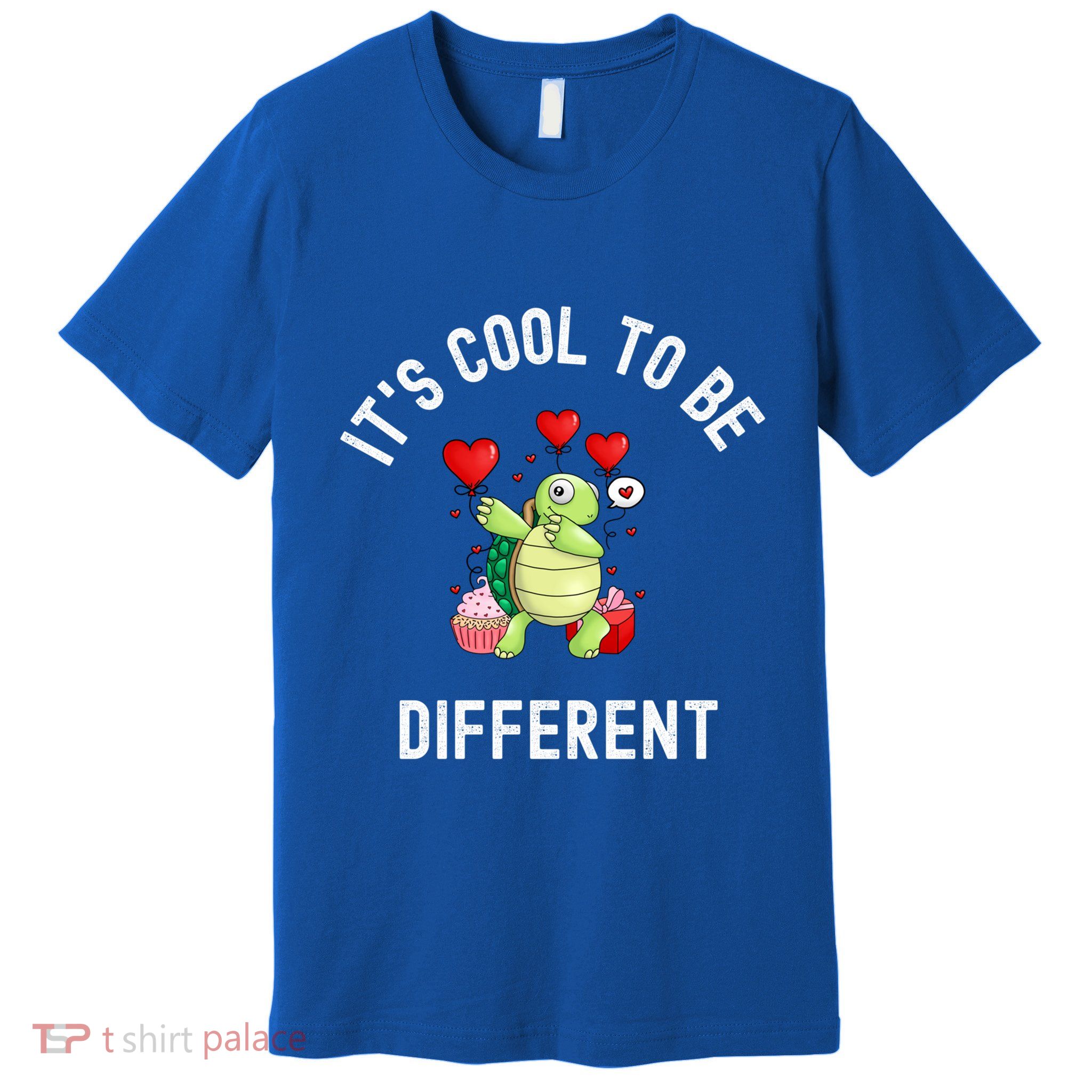 ItS Cool To Be Different Autism Awareness Dabbing Turtle Gift Premium T-Shirt