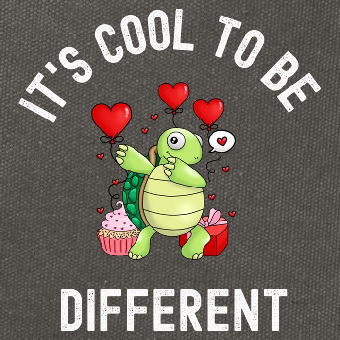 ItS Cool To Be Different Autism Awareness Dabbing Turtle Gift Cotton Canvas Backpack