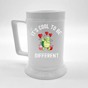 ItS Cool To Be Different Autism Awareness Dabbing Turtle Gift Beer Stein