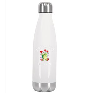 ItS Cool To Be Different Autism Awareness Dabbing Turtle Gift Stainless Steel Insulated Water Bottle