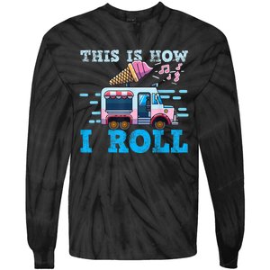 Ice Cream Truck Tie-Dye Long Sleeve Shirt