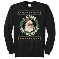 I Came To Sleigh Funny Christmas Ugly Sweater Retro Santa Sweatshirt