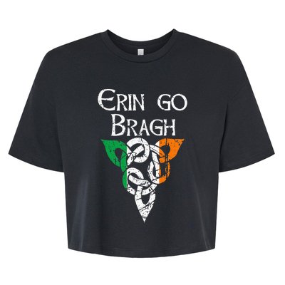 Ireland Celtic Trinity Knot Triquetra Irish Erin Go Bragh Bella+Canvas Jersey Crop Tee