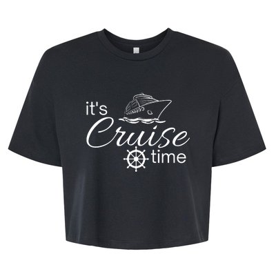 It’S Cruise Time Cruise Vacation Bella+Canvas Jersey Crop Tee