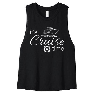 It’S Cruise Time Cruise Vacation Women's Racerback Cropped Tank