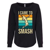 I Came To Smash Badminton Player Lover Birdie Shuttlecock Womens California Wash Sweatshirt