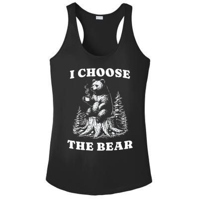 I Choose The Bear Ladies PosiCharge Competitor Racerback Tank