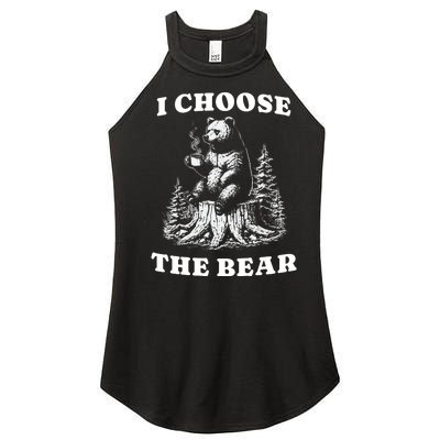 I Choose The Bear Women's Perfect Tri Rocker Tank