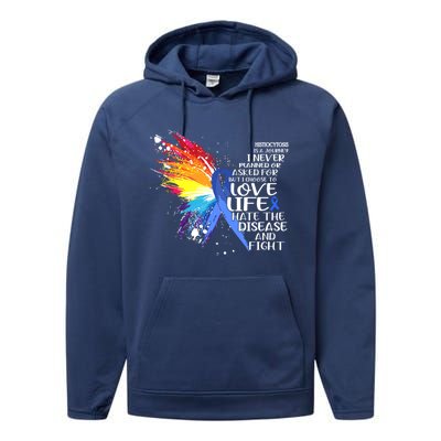 I Choose To Love Life And Fight Meaningful Gift Performance Fleece Hoodie