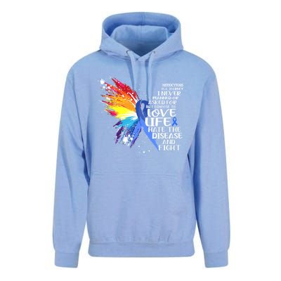 I Choose To Love Life And Fight Meaningful Gift Unisex Surf Hoodie