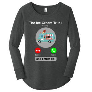 Ice Cream Truck Funny Ice Cream Truck Lover Gift Women's Perfect Tri Tunic Long Sleeve Shirt