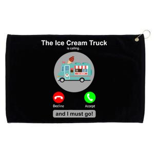 Ice Cream Truck Funny Ice Cream Truck Lover Gift Grommeted Golf Towel