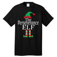 Inspirational Christmas The Perseverance Elf Encouragement Tall T-Shirt