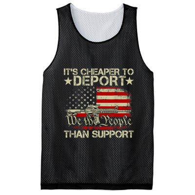 ItS Cheaper To Deport Than Support Mesh Reversible Basketball Jersey Tank