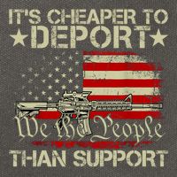 ItS Cheaper To Deport Than Support Cotton Canvas Backpack