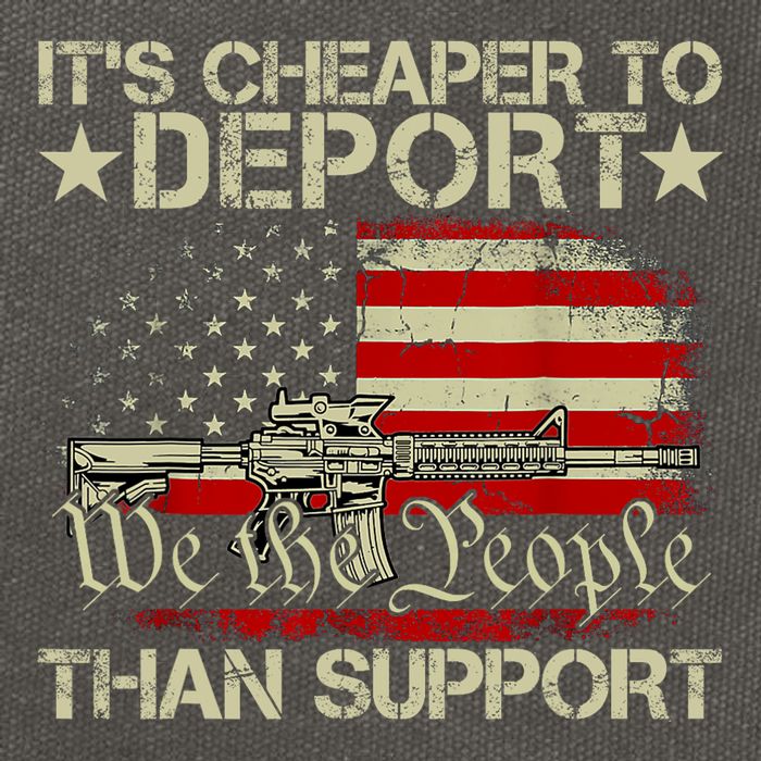 ItS Cheaper To Deport Than Support Cotton Canvas Backpack