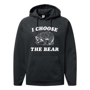 I Choose The Bear Performance Fleece Hoodie