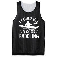 I Could Use A Good Paddling Kayak Canoe Kayaking Meaningful Gift Mesh Reversible Basketball Jersey Tank