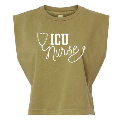 Intensive Care Unit Nurse Icu Nurse Gift Garment-Dyed Women's Muscle Tee