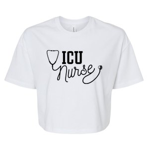 Intensive Care Unit Nurse Icu Nurse Gift Bella+Canvas Jersey Crop Tee