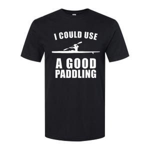 I Could Use A Good Paddling Funny Kayak Softstyle CVC T-Shirt