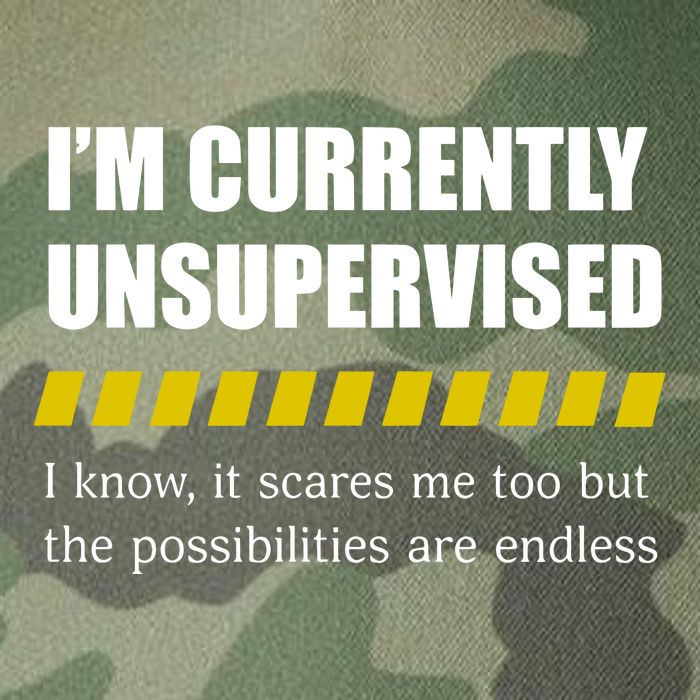 IM Currently Unsupervised I Know It Scares Me Too But The Possibilities Are End Legacy Tie Dye Trucker Hat