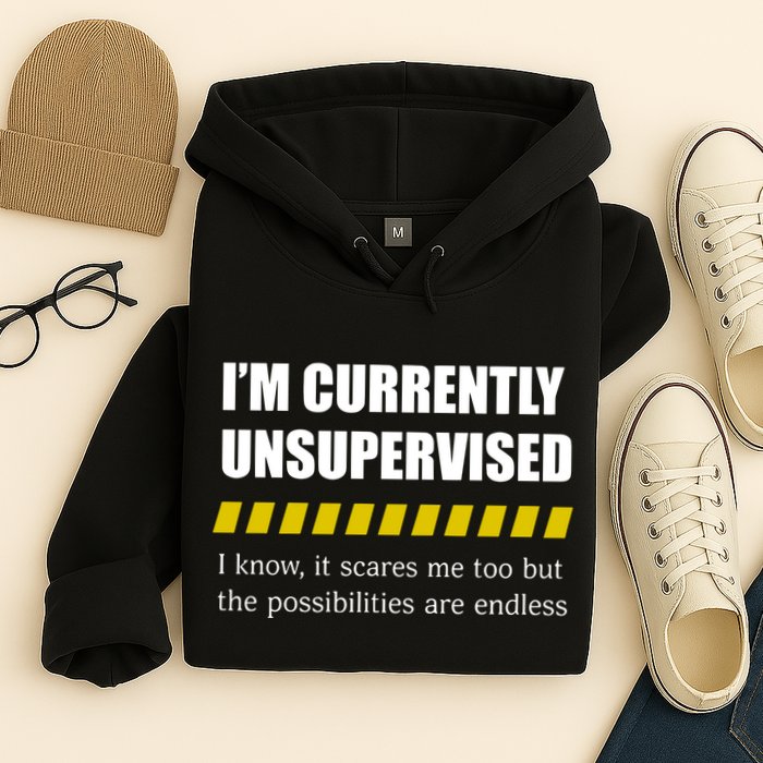 IM Currently Unsupervised I Know It Scares Me Too But The Possibilities Are End Hoodie