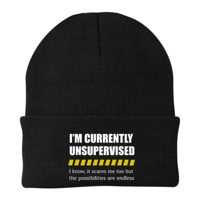 IM Currently Unsupervised I Know It Scares Me Too But The Possibilities Are End Beanie