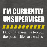 IM Currently Unsupervised I Know It Scares Me Too But The Possibilities Are End Vector Backpack