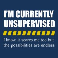 IM Currently Unsupervised I Know It Scares Me Too But The Possibilities Are End Infant Baby Jersey Bodysuit