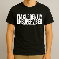 Im Currently Unsupervised This Should Frighten You Funny T-Shirt