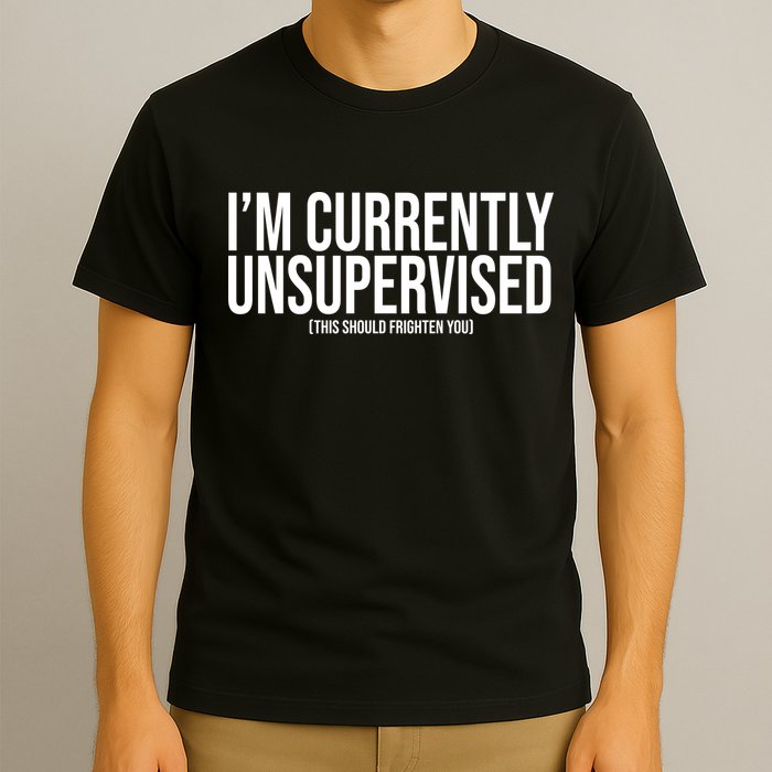 Im Currently Unsupervised This Should Frighten You Funny T-Shirt