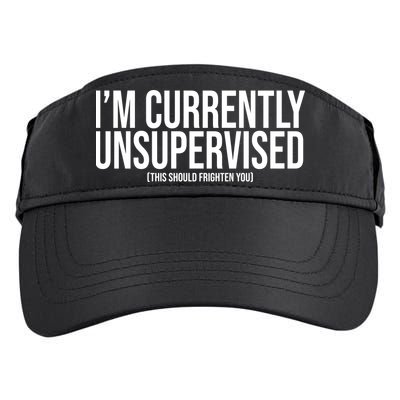 Im Currently Unsupervised This Should Frighten You Funny Adult Drive Performance Visor