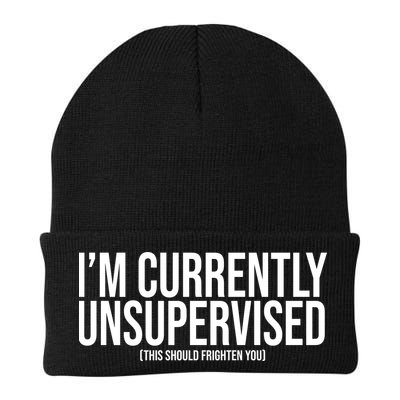Im Currently Unsupervised This Should Frighten You Funny Beanie