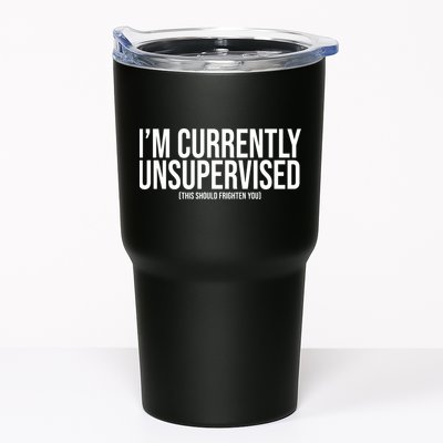 Im Currently Unsupervised This Should Frighten You Funny Tumbler