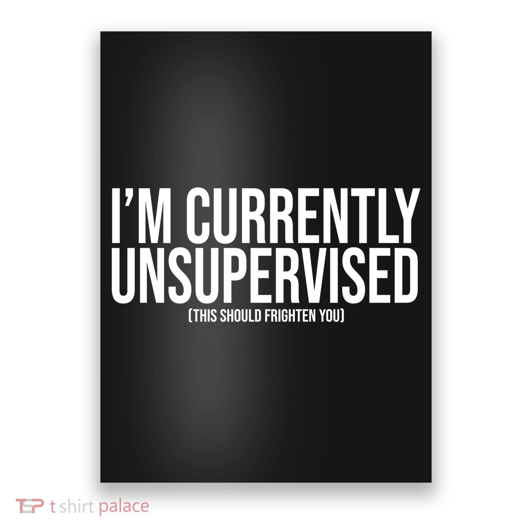 Im Currently Unsupervised This Should Frighten You Funny Poster