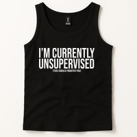 Im Currently Unsupervised This Should Frighten You Funny Tank Top