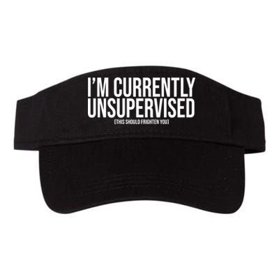 Im Currently Unsupervised This Should Frighten You Funny Visor