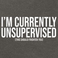 Im Currently Unsupervised This Should Frighten You Funny Cotton Canvas Backpack