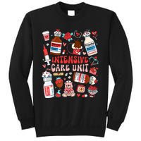 Intensive Care Unit Icu Nurse Happy ValentineS Day Retro Sweatshirt